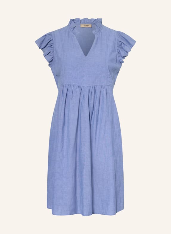 MOS MOSH Sukienka MMWALDY z falbanami JASNONIEBIESKI