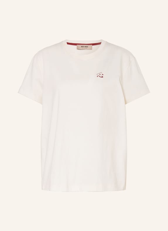 MOS MOSH T-Shirt MMSAIKO ECRU / DUNKELROT
