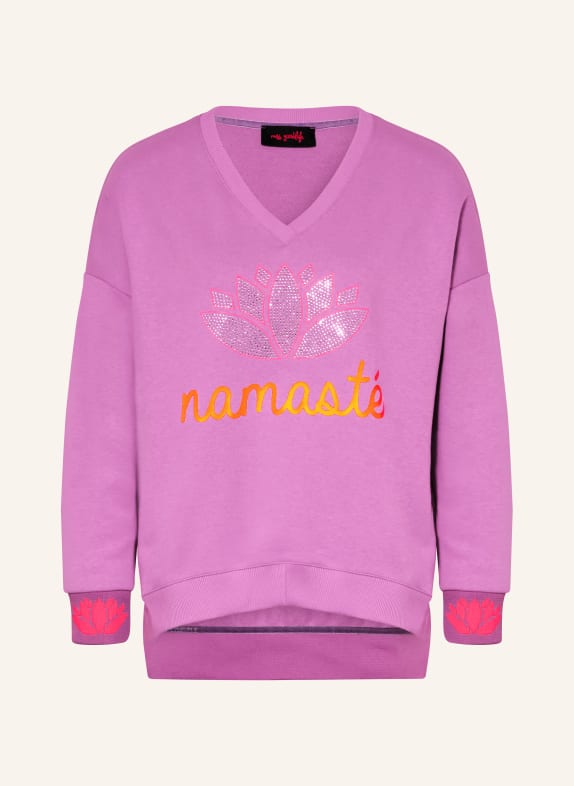 miss goodlife Oversized mikina s ozdobnými kamínky RŮŽOVÁ / NEONOVĚ RŮŽOVÁ / NEONOVĚ ORANŽOVÁ