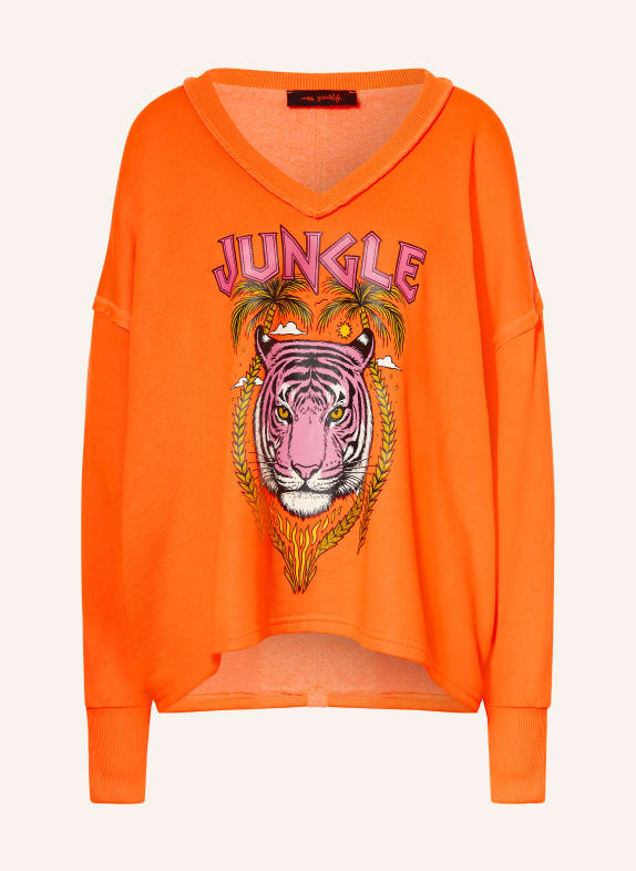 miss goodlife Oversized mikina NEONOVĚ ORANŽOVÁ / NEONOVĚ RŮŽOVÁ
