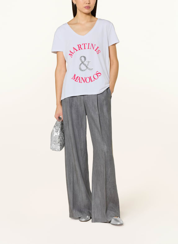 miss goodlife T-Shirt mit Pailletten WEISS / SILBER / NEONPINK