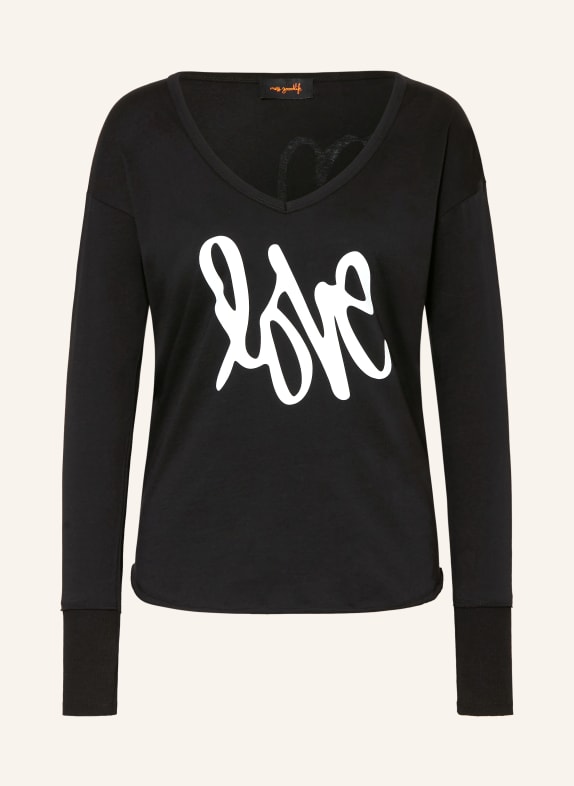 miss goodlife Longsleeve SCHWARZ / WEISS