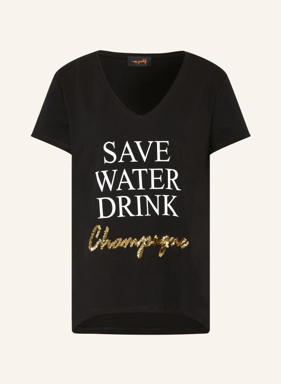 miss goodlife T-Shirt mit Pailletten SCHWARZ