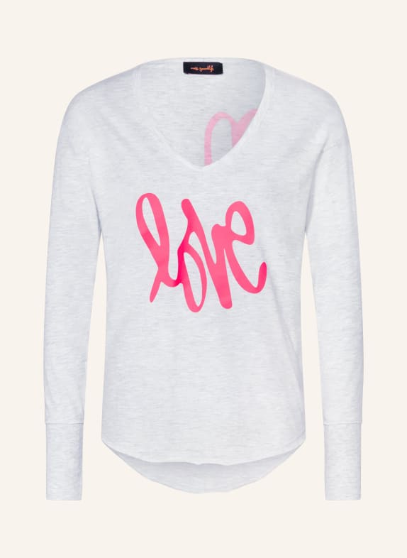 miss goodlife Koszulka z długim rękawem JASNOCZARY / JASKRAWY MOCNORÓŻOWY