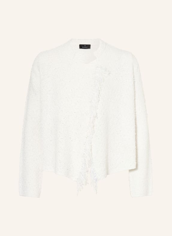 monari Knitted cover with sequins WHITE