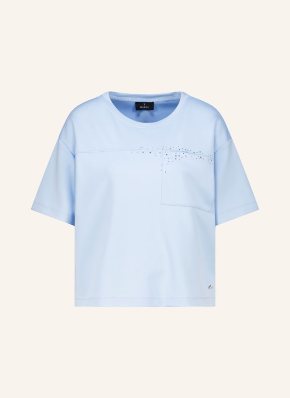 monari Tričko s ozdobnými kameny TMAVĚ MODRÁ