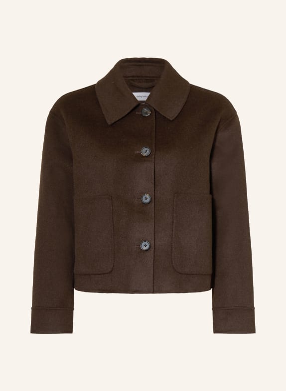 darling harbour boxy jacket BROWN