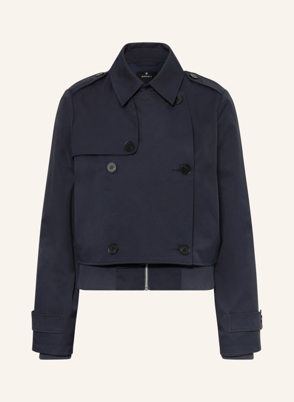 monari Trench-Jacke mit Blende DUNKELBLAU