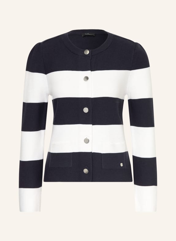 monari Strickjacke DUNKELBLAU / WEISS