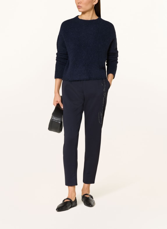 monari Sweatpants mit Schmucksteinen DUNKELBLAU