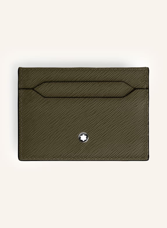 MONTBLANC Pouzdro na karty Saffiano SARTORIAL OLIVOVÁ