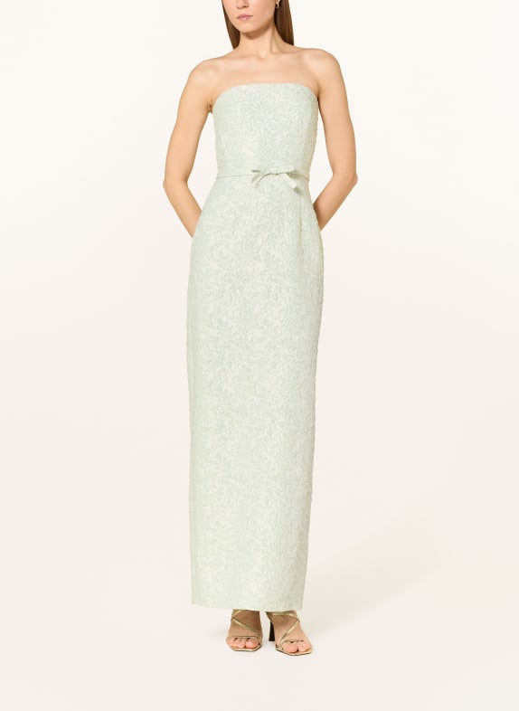 ADRIANNA PAPELL Abendkleid aus Jacquard mit Glitzergarn MINT