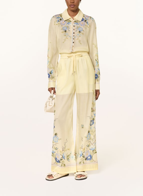 self-portrait blouse LIGHT YELLOW / GREEN / BLUE
