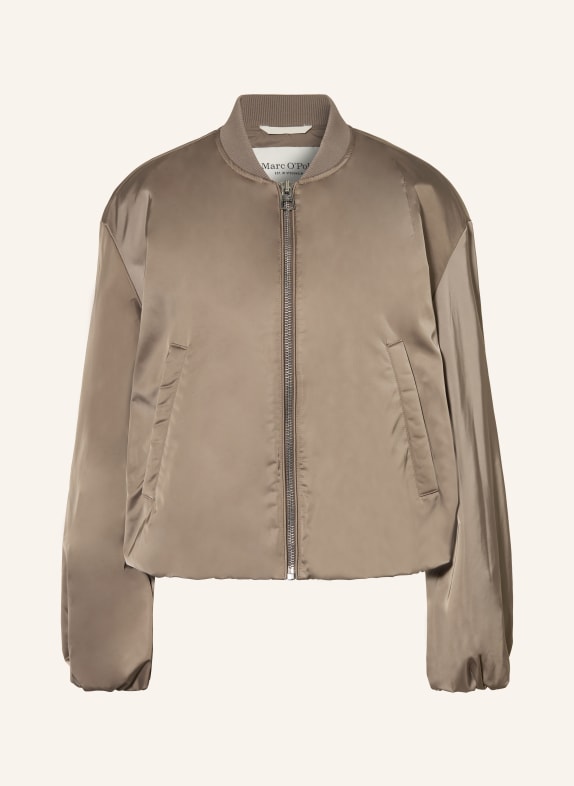 Marc O'Polo satin jacket LIGHT BROWN