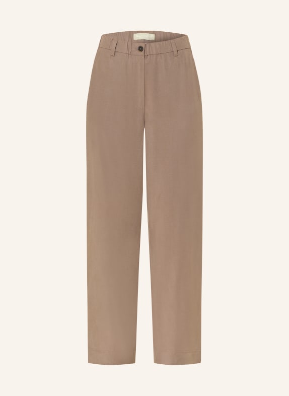 Marc O'Polo Kalhoty MINU BARREL ČERNOŠEDÁ