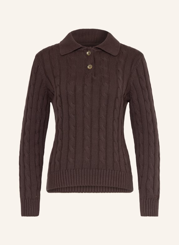 GANT sweater DARK BROWN