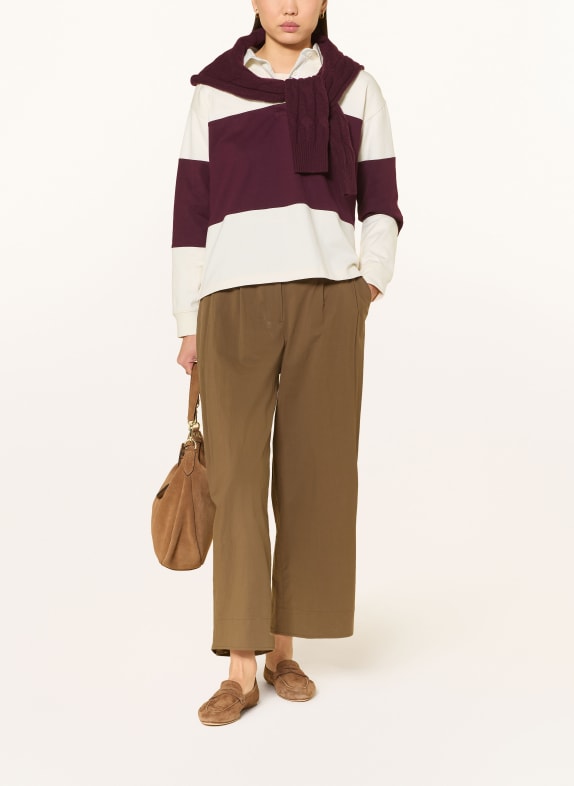 GANT rugbyshirt ECRU / DONKERROOD