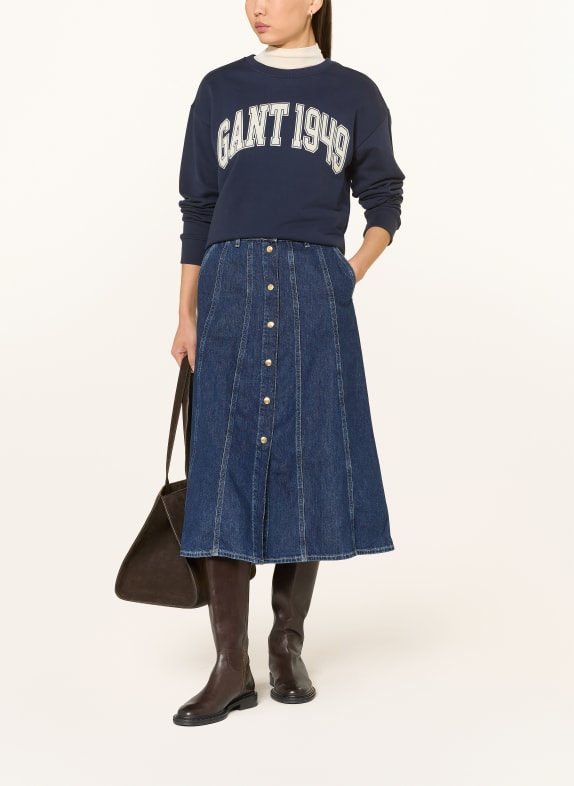 GANT Spijkerrok DONKERBLAUW