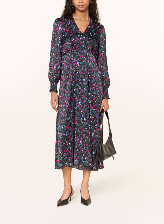 HOBBS Šaty ISABELLA ČERNÁ / RŮŽOVÁ / PETROLEJOVÁ