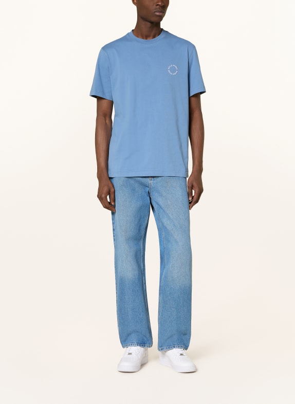 DAILY PAPER T-shirt ORBIT LICHTBLAUW