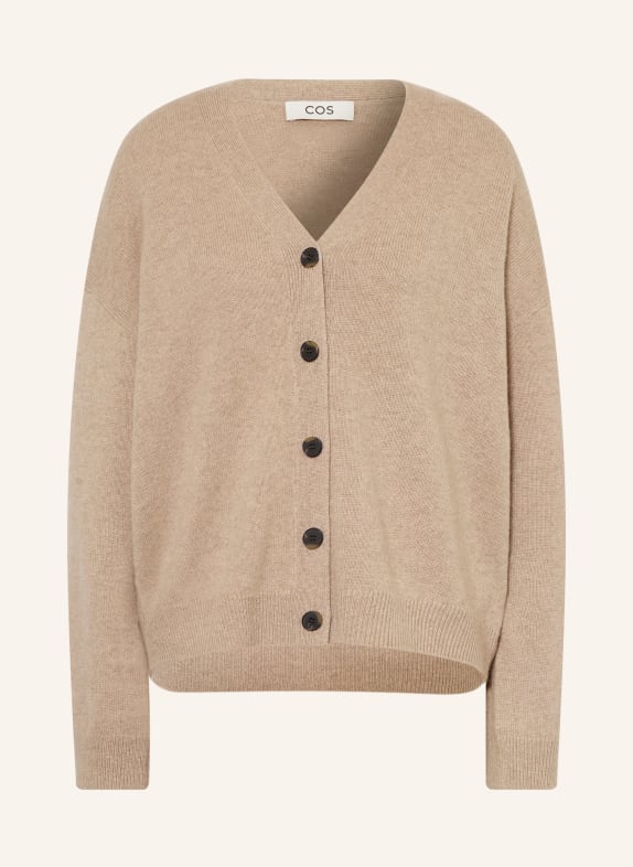 COS Sweter z kaszmiru BEŻOWY