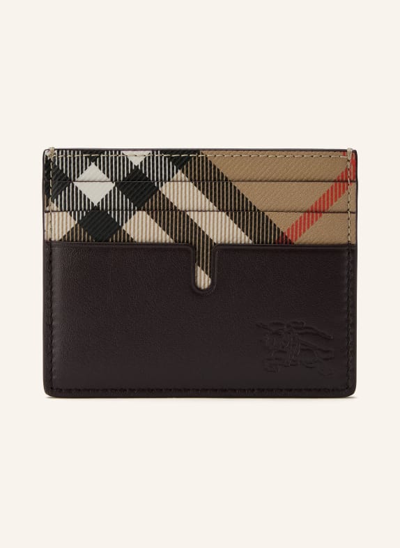 BURBERRY Kartenetui BEIGE / DUNKELBRAUN / ECRU