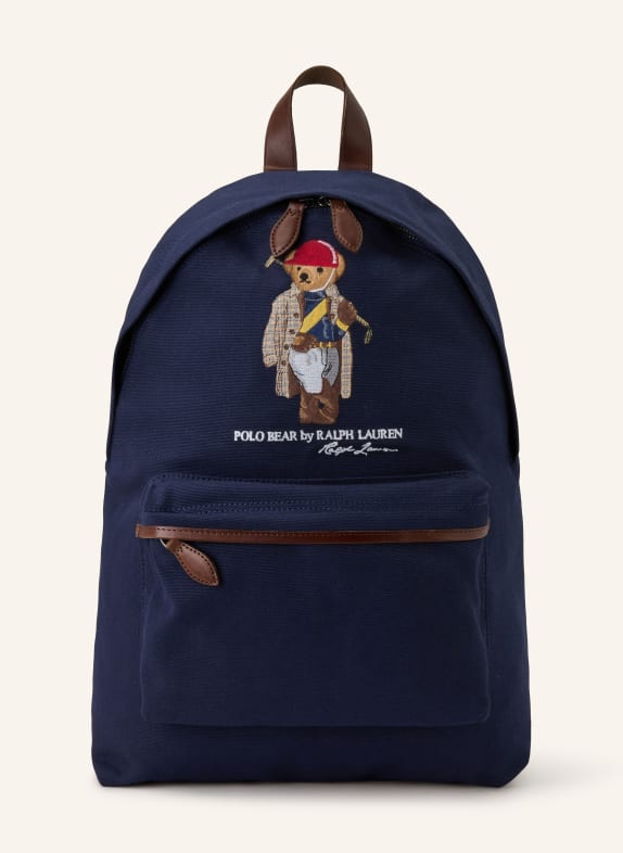 POLO RALPH LAUREN Rucksack DUNKELBLAU / DUNKELBRAUN / ROT