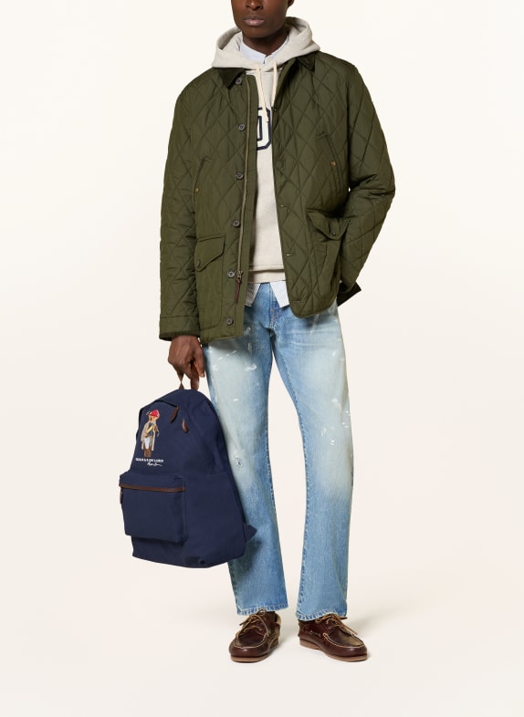 POLO RALPH LAUREN rugzak DONKERBLAUW / MARRON FONCÉ / ROOD