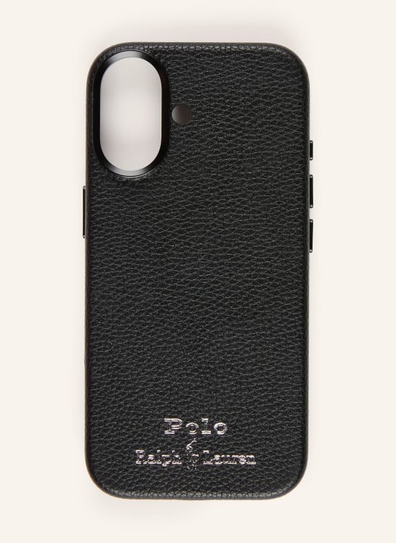 POLO RALPH LAUREN Smartphone-Hülle SCHWARZ / SILBER