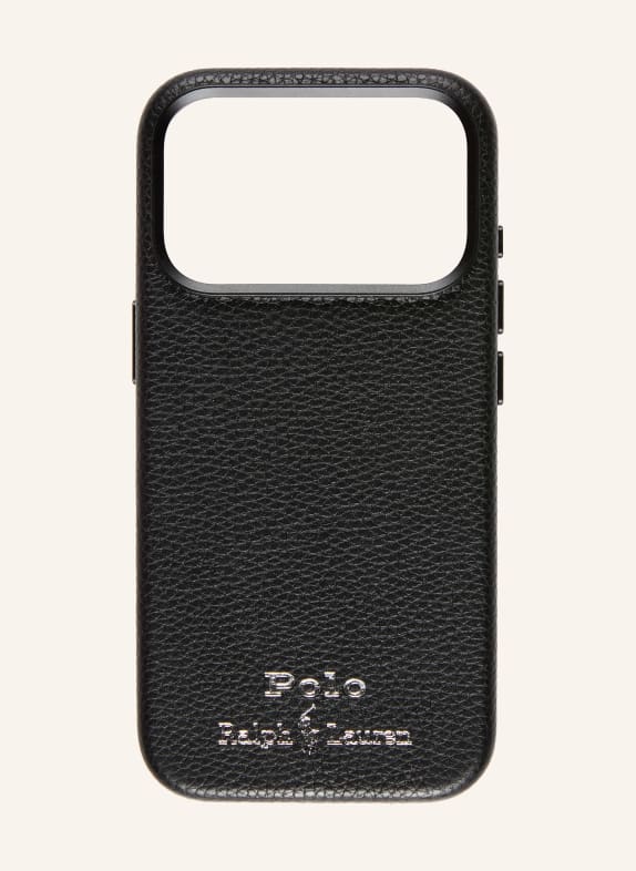 POLO RALPH LAUREN Smartphone-Hülle SCHWARZ / SILBER