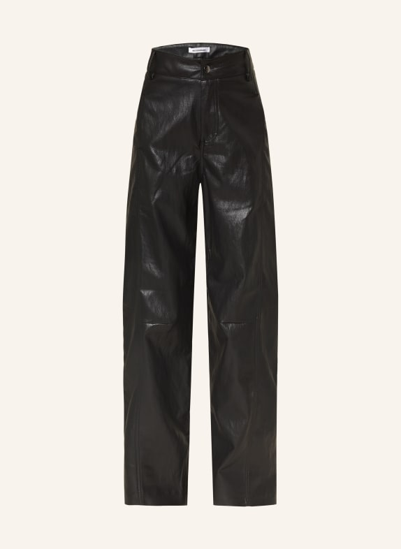co'couture Hose GITTCC in Lederoptik SCHWARZ