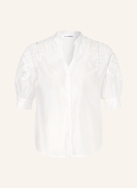 co'couture Bluse mit Stickereien WEISS