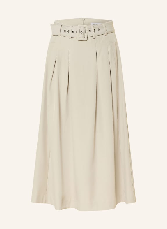 co'couture jupe plissée MARRON CLAIR