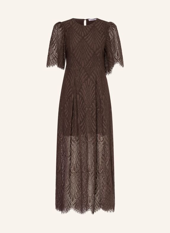 co'couture robe en dentelle MARRON FONCÉ