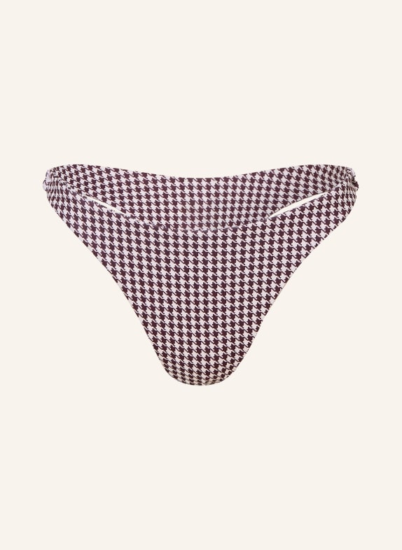 NINETY-9 Brazilian-Bikini-Hose BLOOM DUNKELROT / ECRU