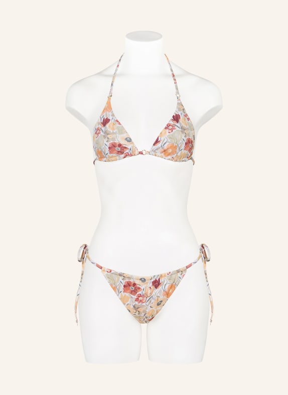 NINETY-9 Triangel bikinitop POSITANO CRÈME / BRUIN / OLIJF