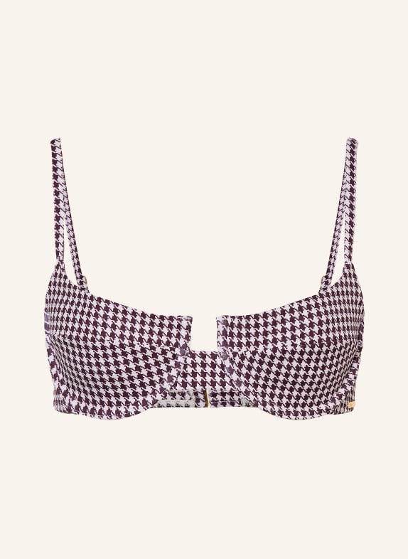 NINETY-9 Bügel-Bikini-Top MARBELLA DUNKELROT / WEISS