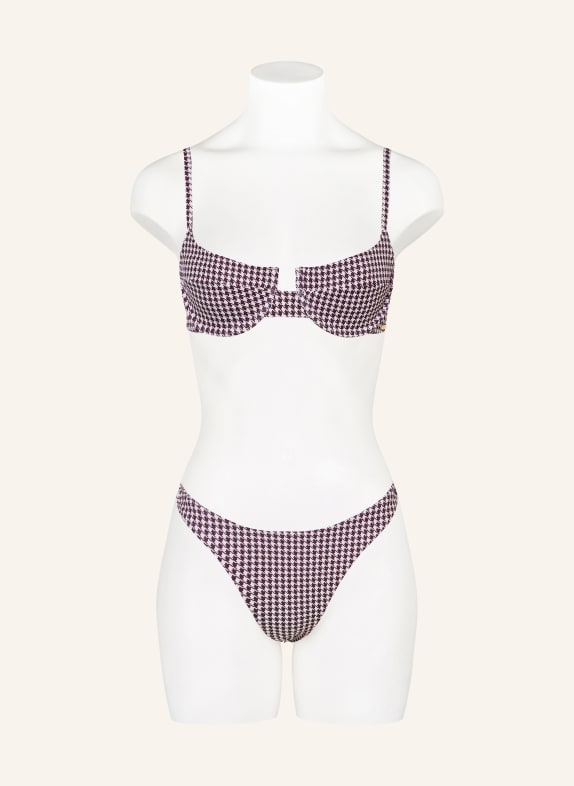 NINETY-9 Bikini-top med bøjler MARBELLA MØRKERØD / HVID