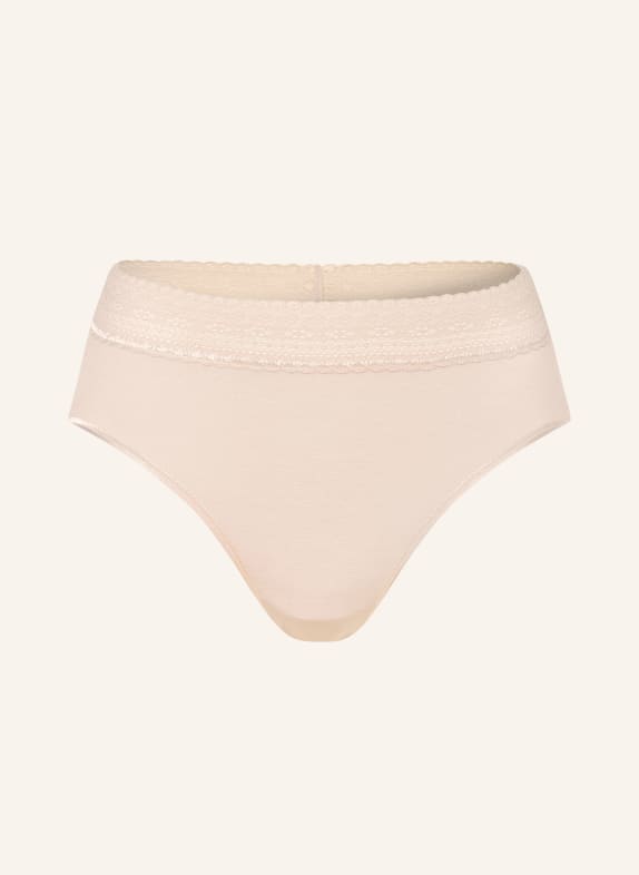 mey Majtki z wysokim stanem seria MODAL LACE BEŻOWY