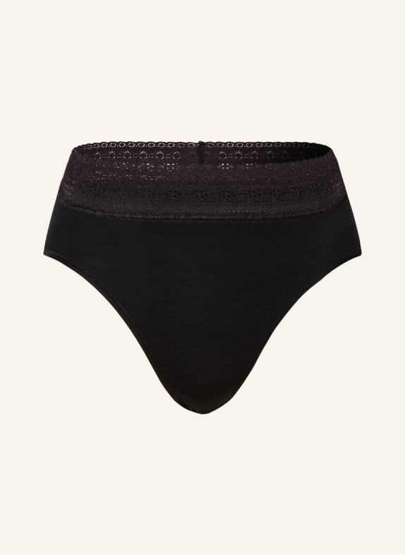 mey Kalhotky se stahovacími pásky série MODAL LACE ČERNÁ