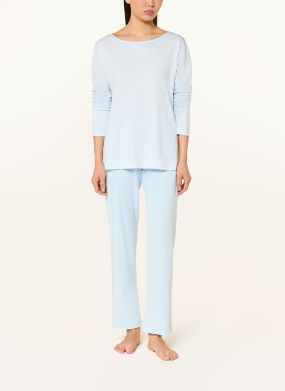 mey Pyjamas-serien SIMPLE STRIPES LJUSBLÅ / VIT