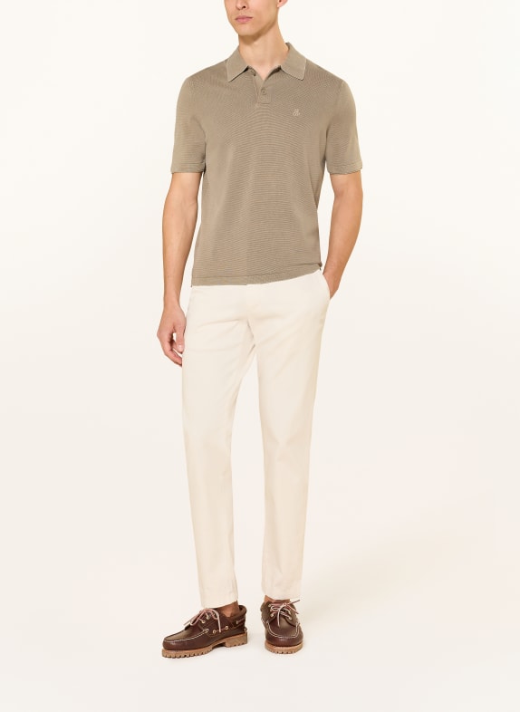 Marc O'Polo Strick-Poloshirt KHAKI