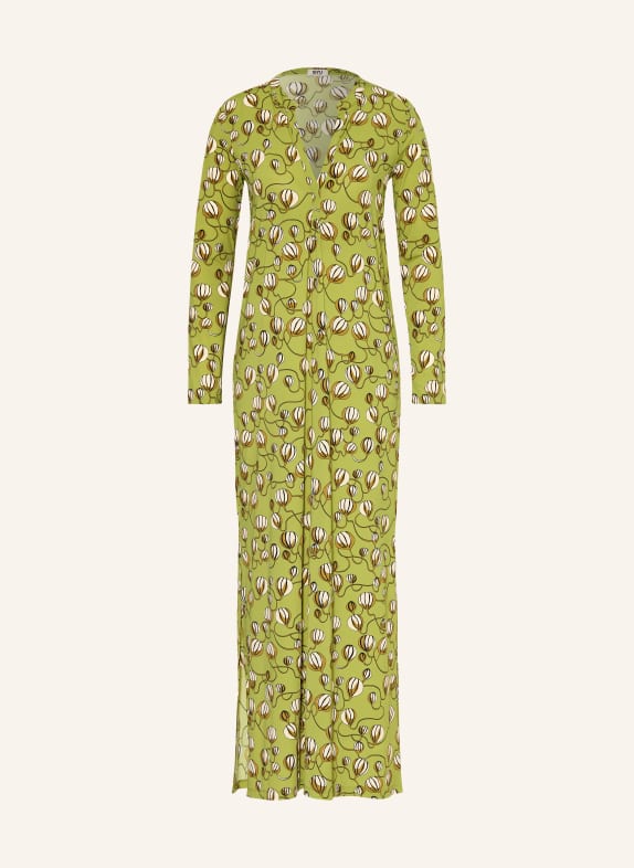 SIYU Kleid HELLGRÜN / BRAUN / CREME