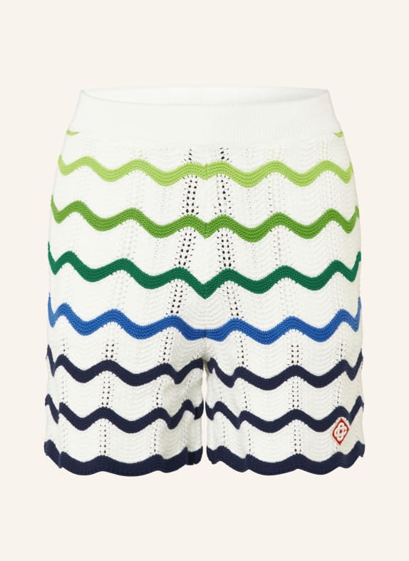 Casablanca Strickshorts WEISS / GRÜN / BLAU
