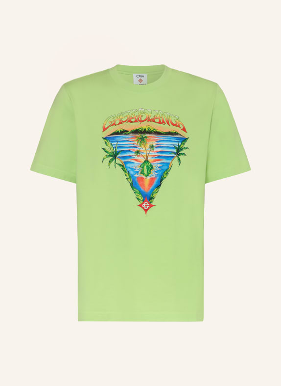 Casablanca T-Shirt INNOCENCE HELLGRÜN / ORANGE / BLAU