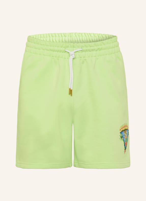 Casablanca Sweatshorts INNOCENCE TRIANGLE HELLGRÜN / BLAU