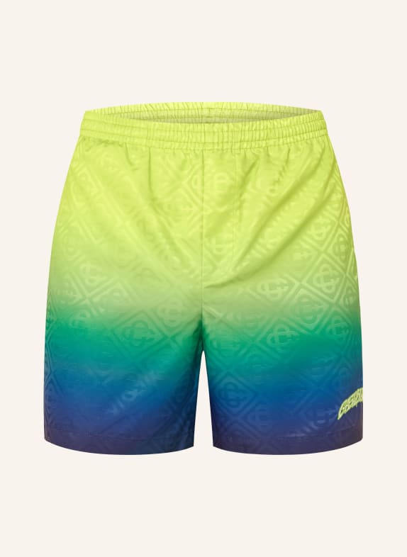 Casablanca swim shorts LIGHT GREEN / TURQUOISE / BLUE