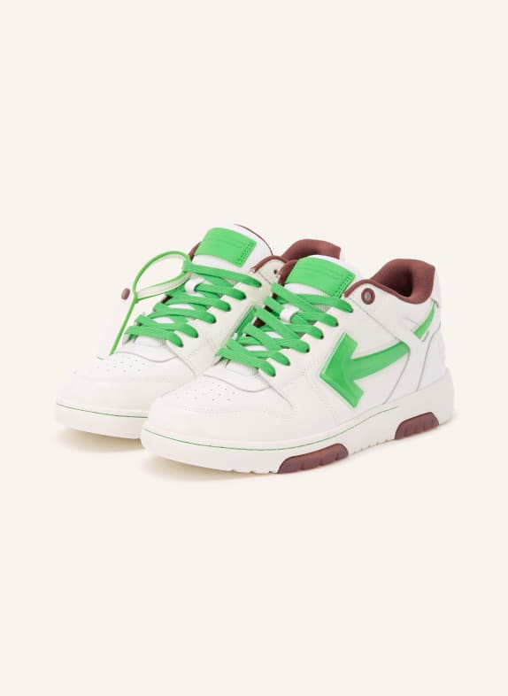 Off-White Sneaker OUT OF OFFICE WEISS / BRAUN / NEONGRÜN