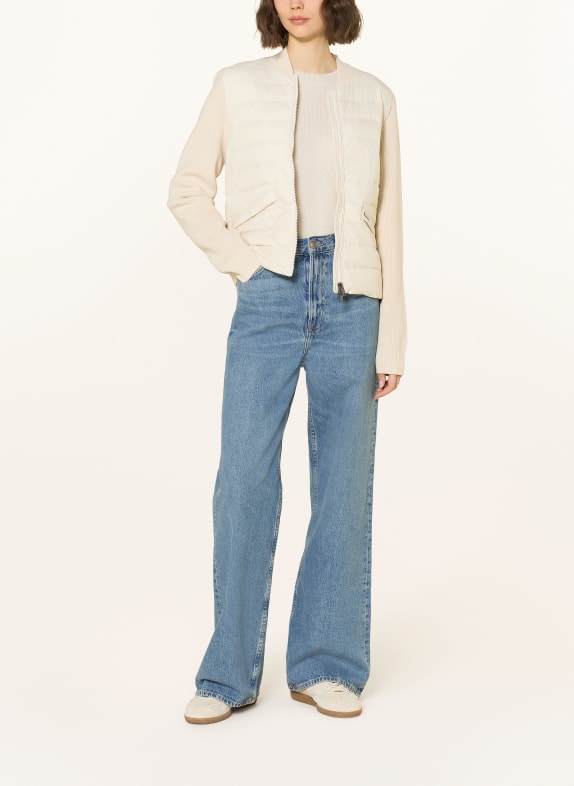 WOOLRICH Down jacket in a mix of materials CREAM