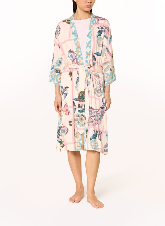 mey kimono CRÈME / LICHTROOD / LICHTBLAUW